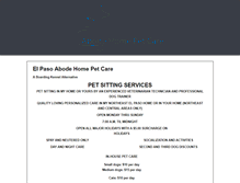 Tablet Screenshot of elpasohomepetcare.com